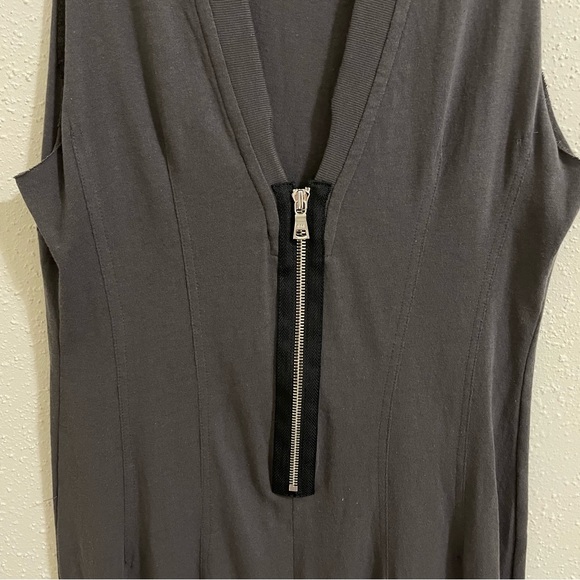 RtA Bandit Dress Jersey Knit Midi Faded Grey - Picture 9 of 12